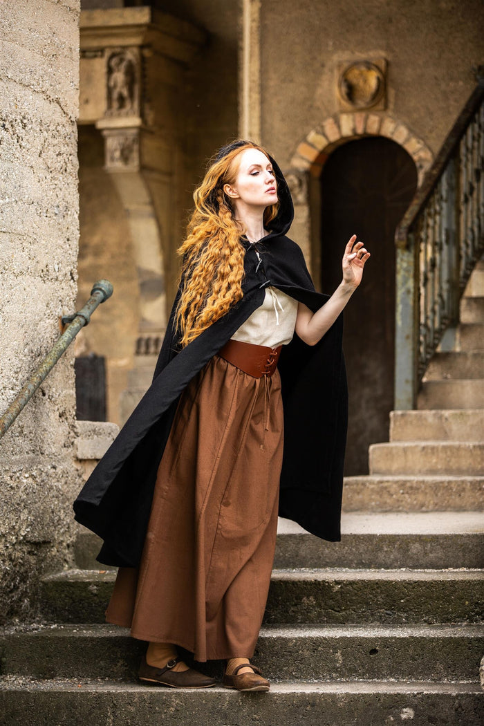 Płaszcz Felis, czarny, mieszanka wełny