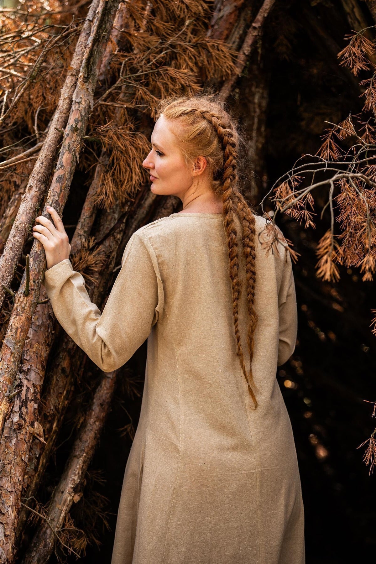 Viking dress Lina, natural