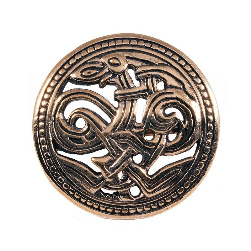 Broche redondo Haithabu, bronze