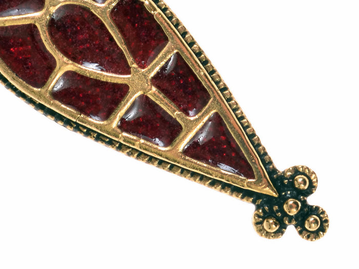 Pingente Cloisonné da Crimeia, séculos IV-V, bronze banhado a prata