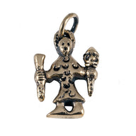 Odin-amulet Birka, dansende krijger, brons