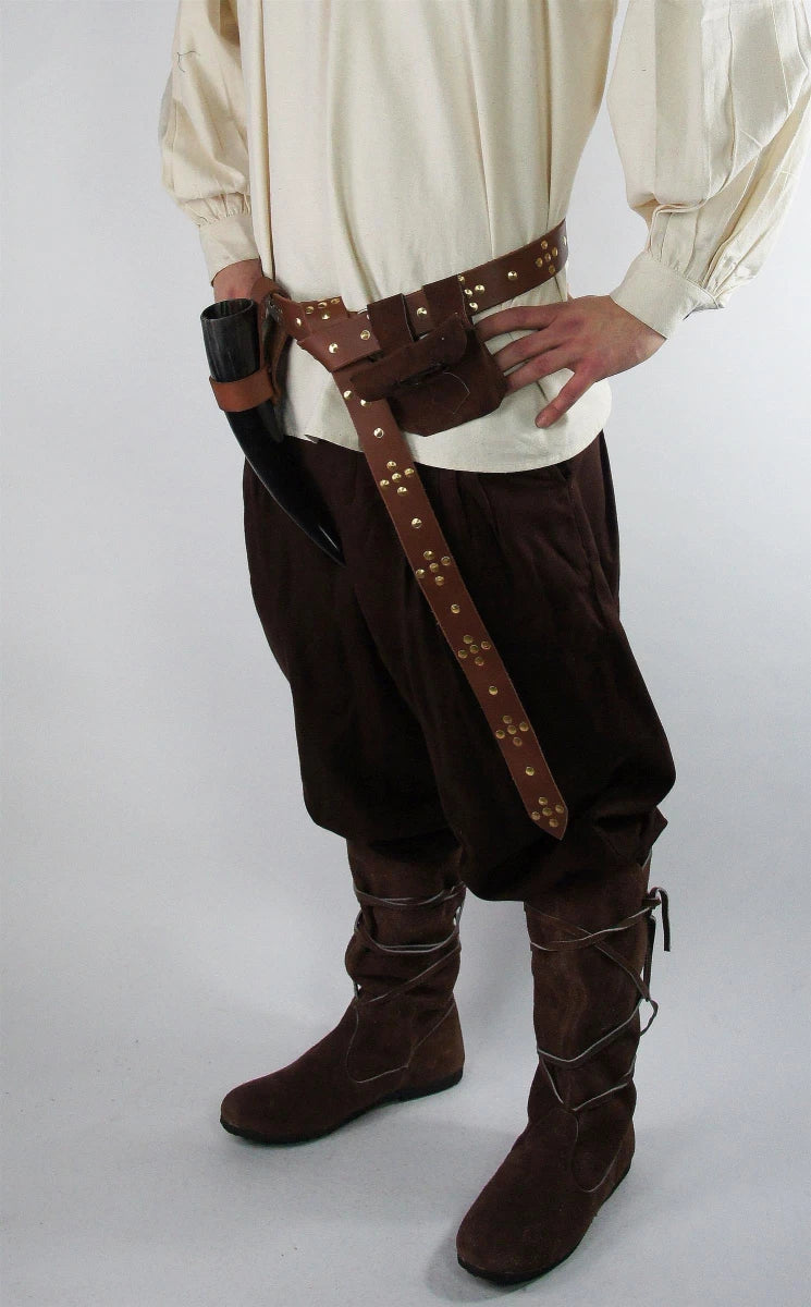 Pantaloni Faust, marrone