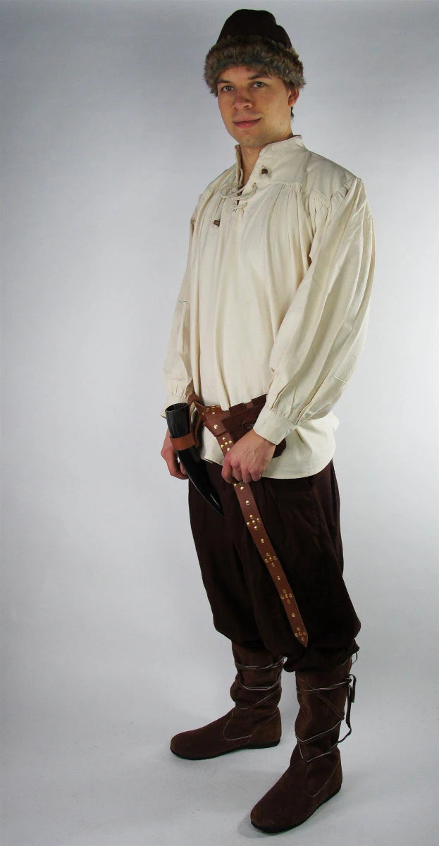 Pantaloni Faust, marrone