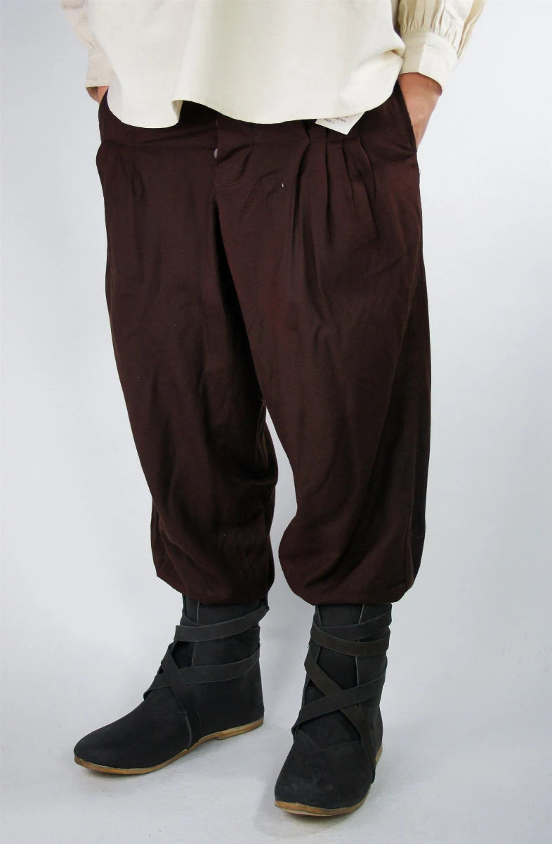 Pantaloni Faust, marrone