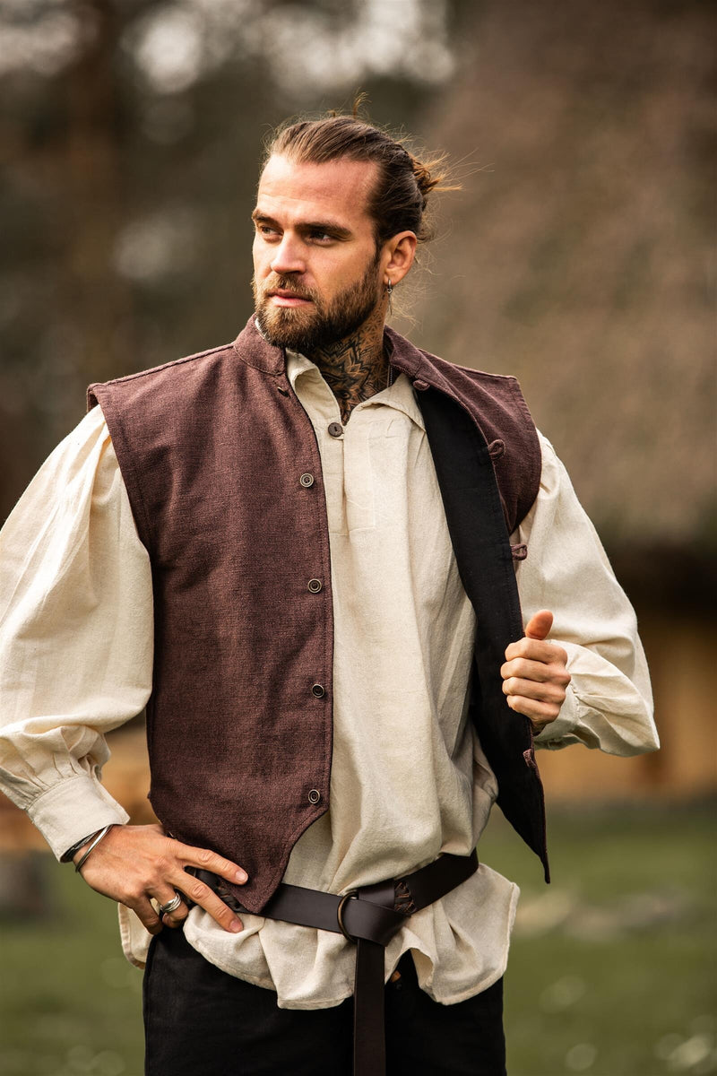 17th century sailor’s vest, brown