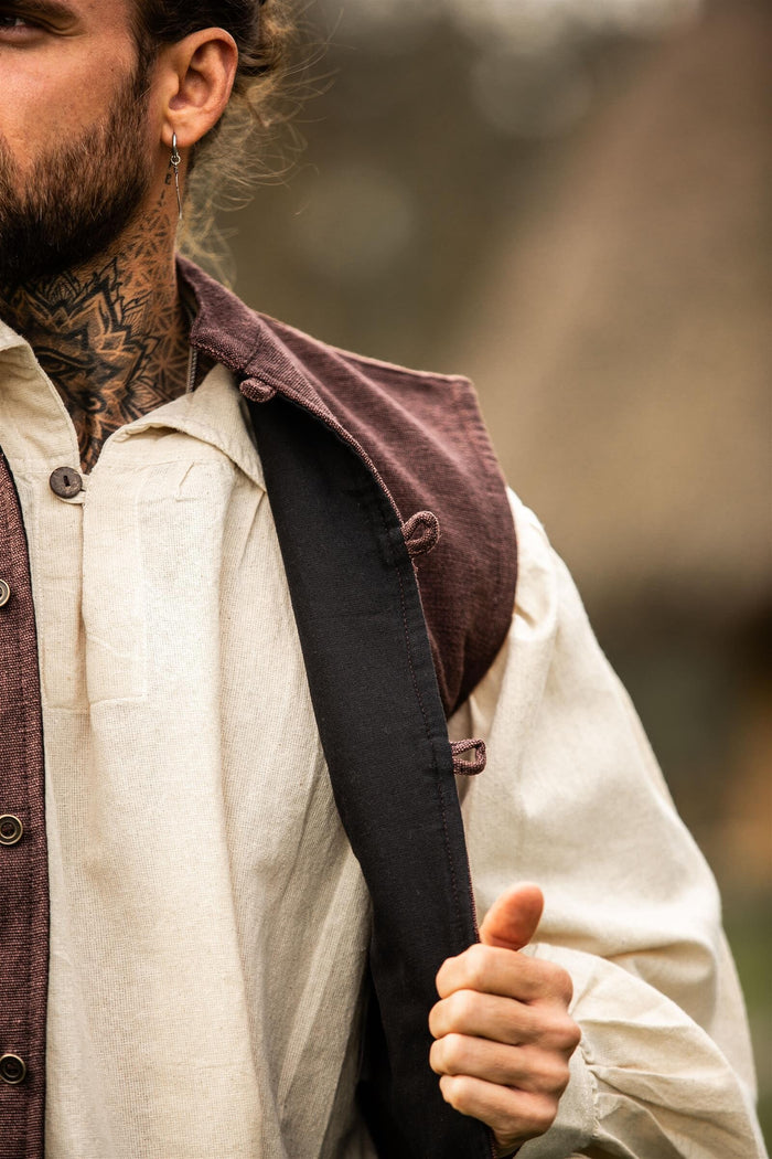 17th century sailor’s vest, brown