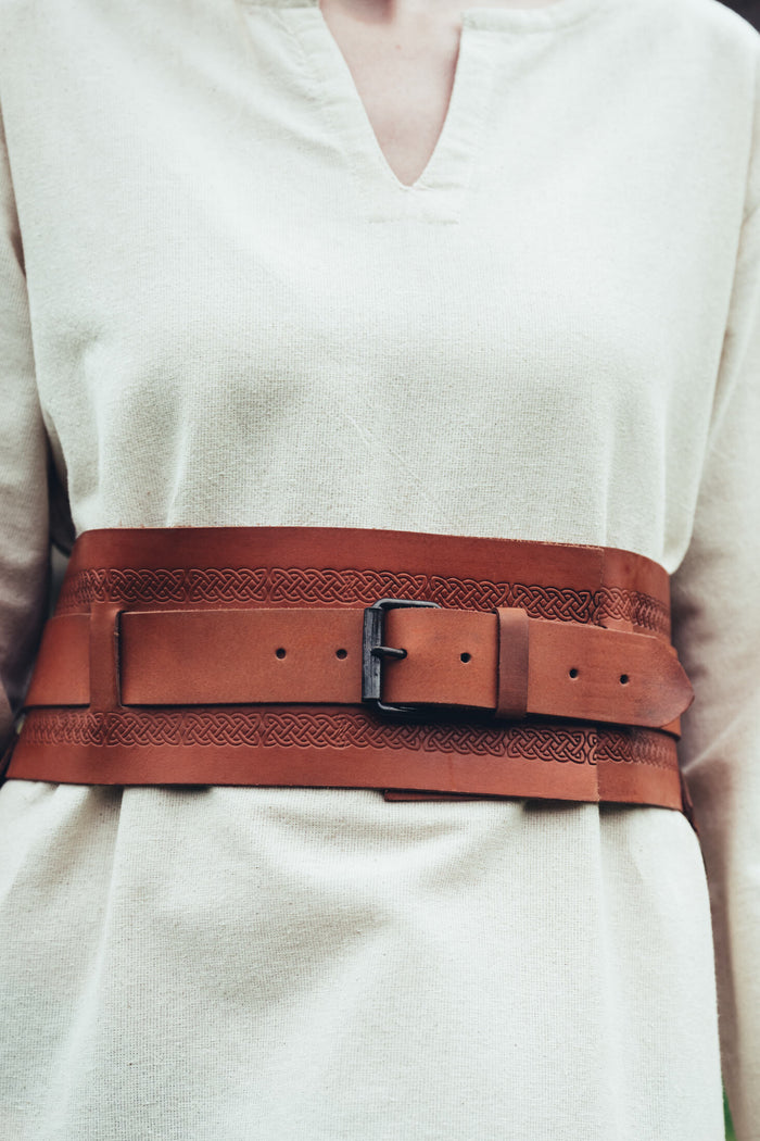 Viking belt Sigrid, light brown