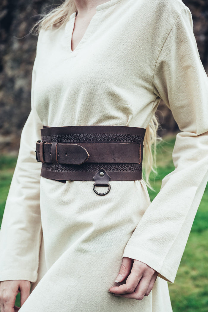 Ceinture Viking Sigrid, marron foncé