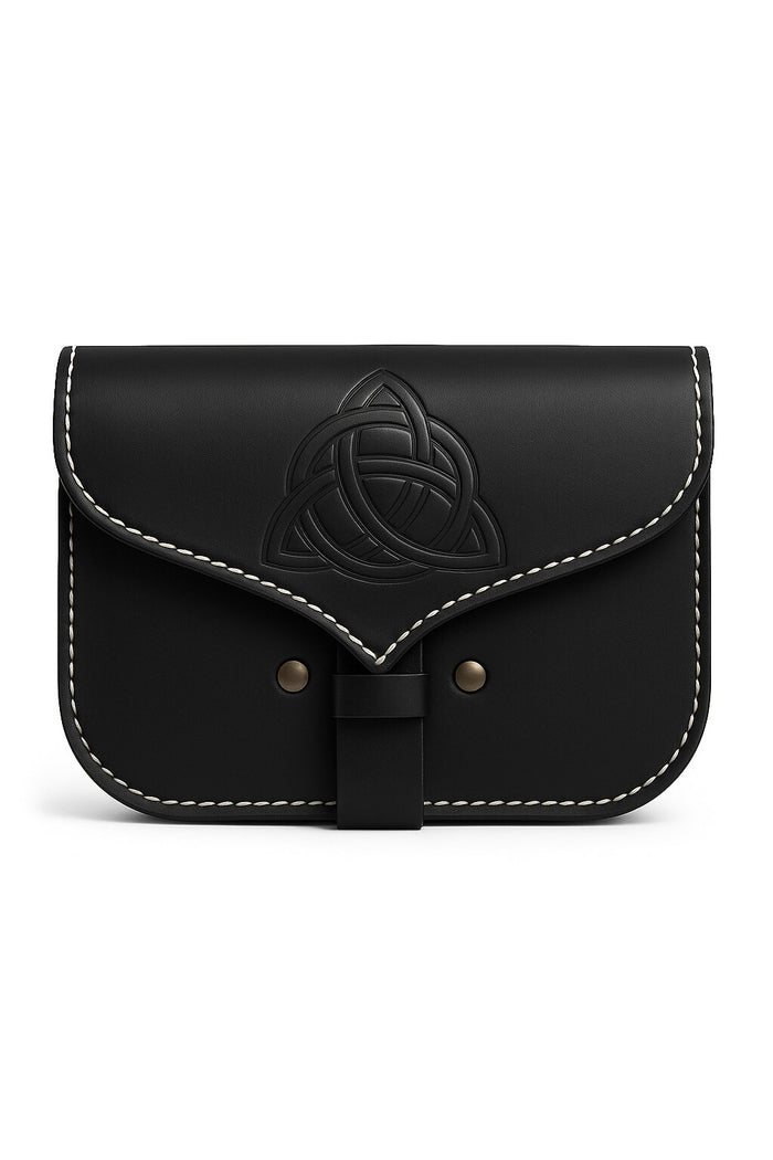 Bolsa celta triquetra, preta