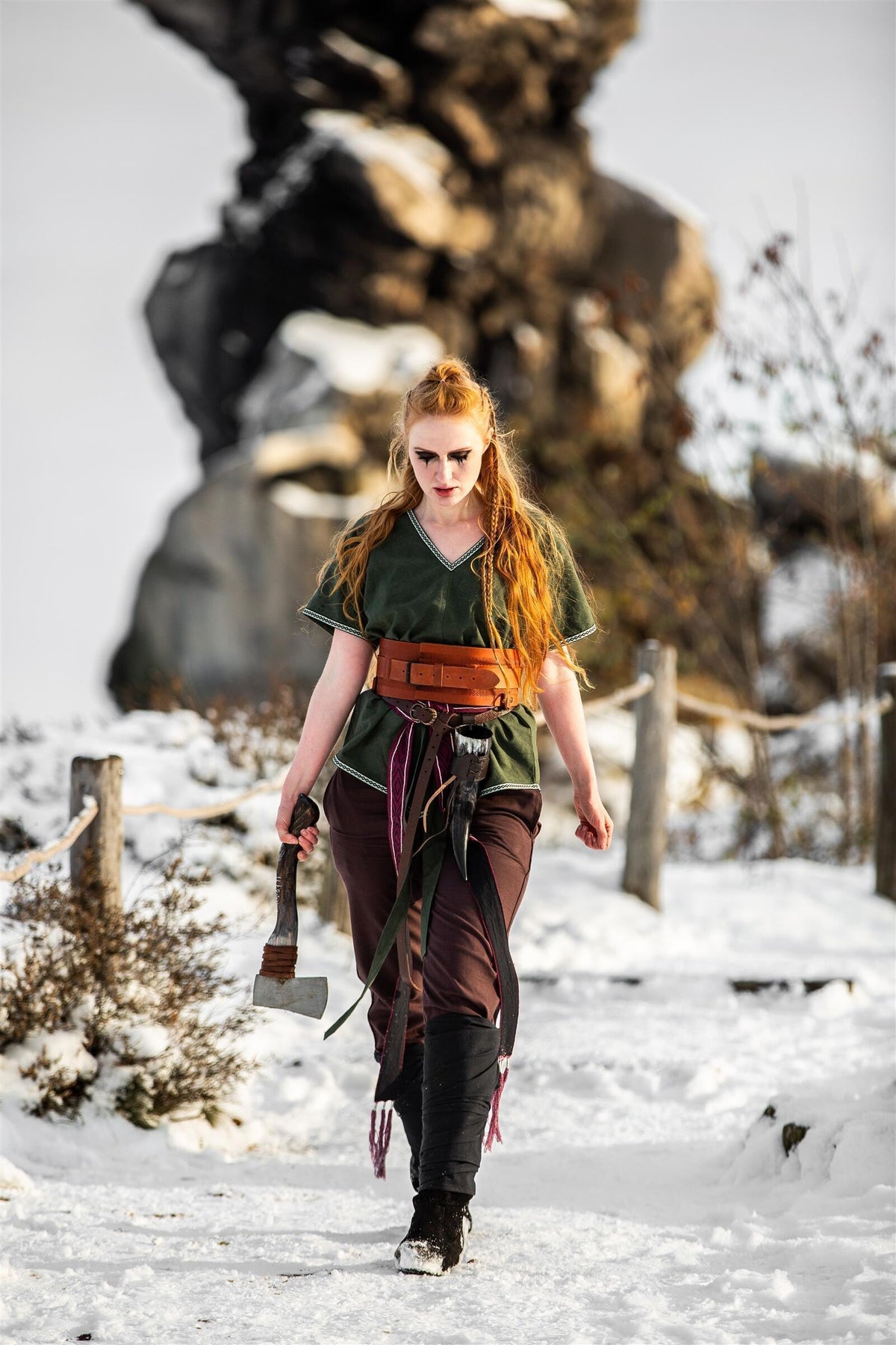 Tunika Walkirii Brynhild, zielona