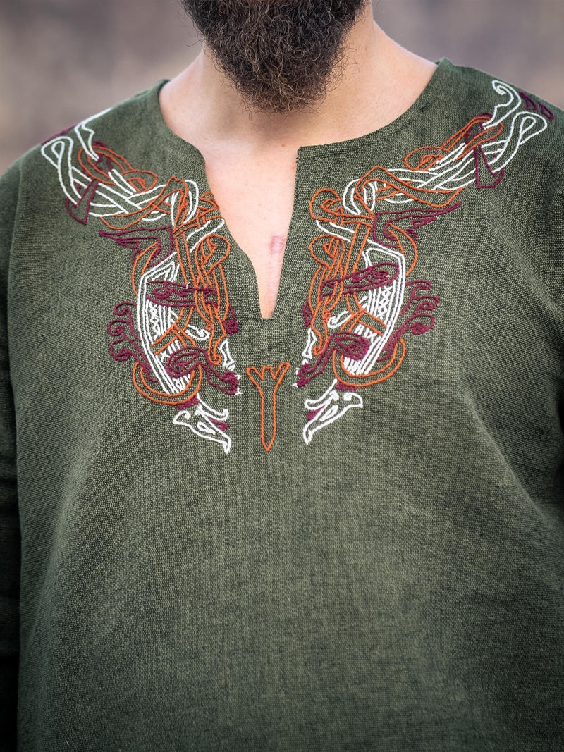 Viking tuniek tuniek Snorri, groen