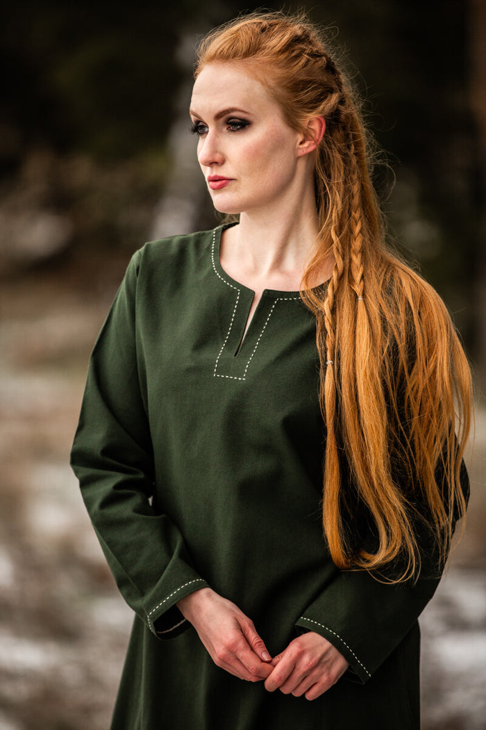 Viking jurk Borghild, groen