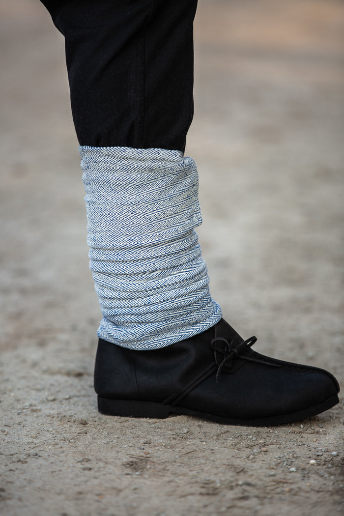 Viking winingas herringbone motif Frode, blue