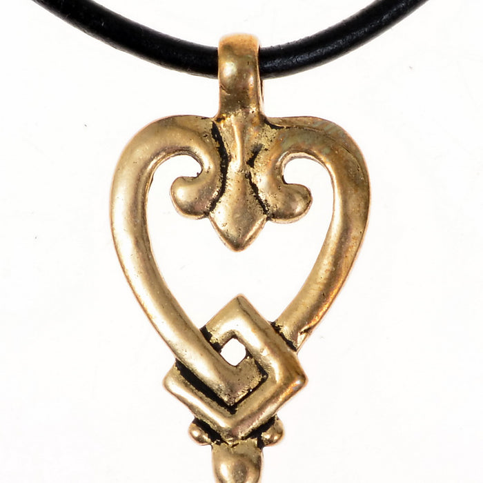 Chiave vichinga a forma di cuore Sigtuna, bronzo