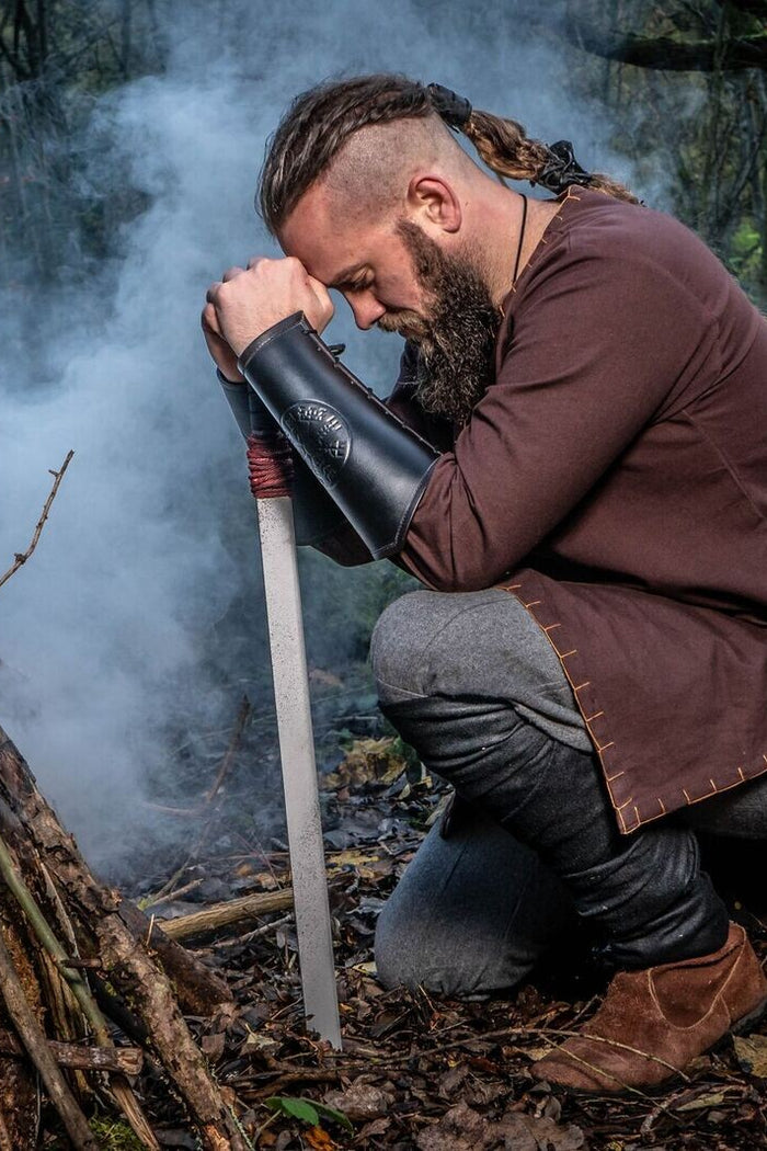 Tunic with authentic lining, dark brown