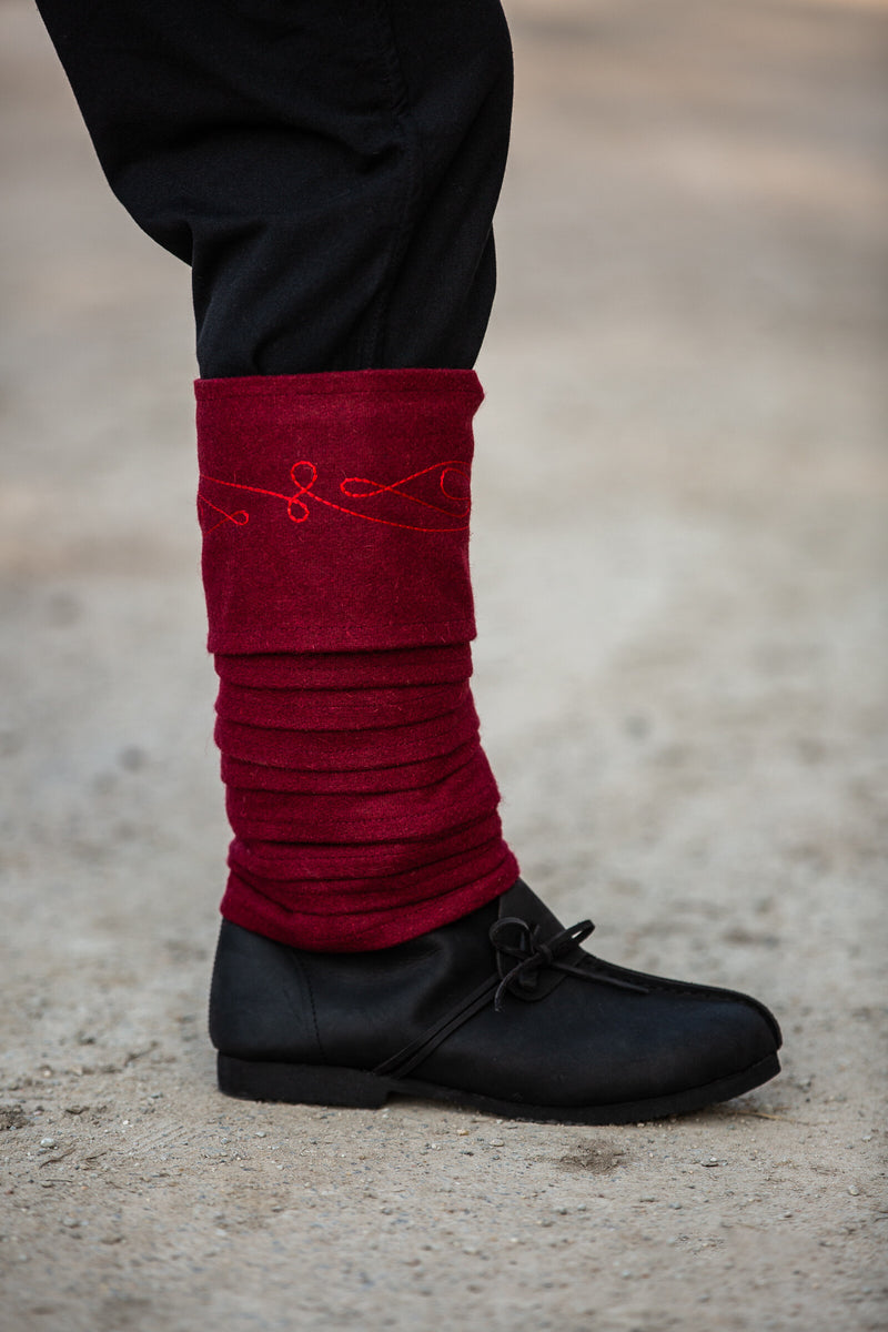 Beinwickel Duco, rot, Wollmischung