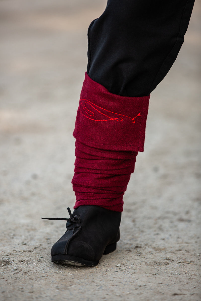 Beinwickel Duco, rot, Wollmischung