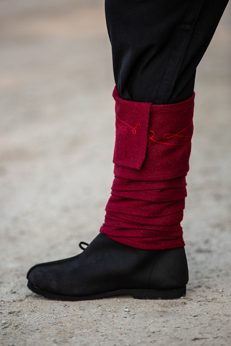 Benbindingsvikler Duco, rød, uldblanding